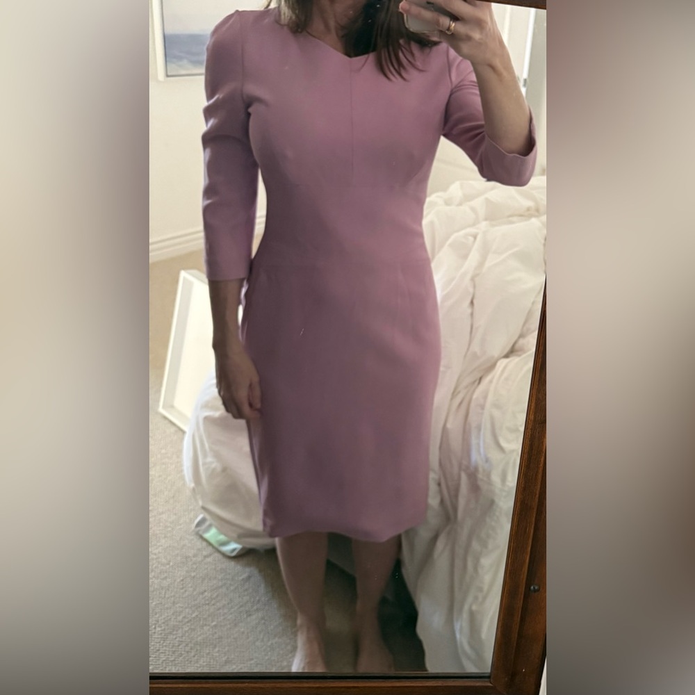 Narciso Rodriguez Mauve Long Sleeve Dress